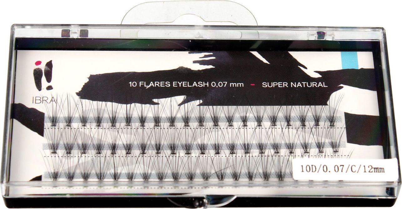 Ibra IBRA Kępki rzęs SUPER NATURAL 0.07-C-12 mm 1op.