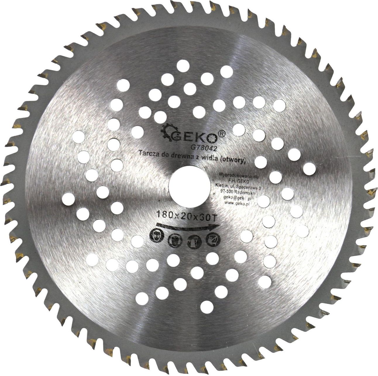 Geko Tarcza do drewna 180x20x60T(otwory)(50)