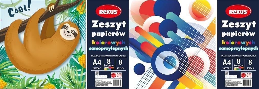 Beniamin Zeszyt papierów kolor. samoprzylep. A4/8K (10szt)