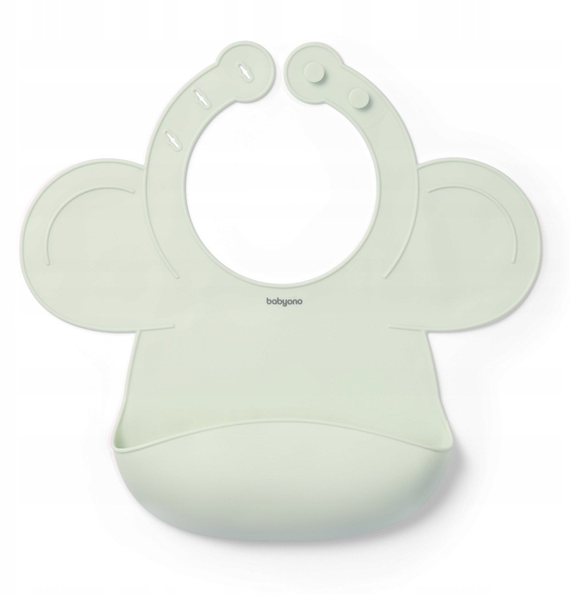 BABY ONO 1639/03 SILIKONOWY ŚLINIAK Z REGULOWANYM ZAPIĘCIEM