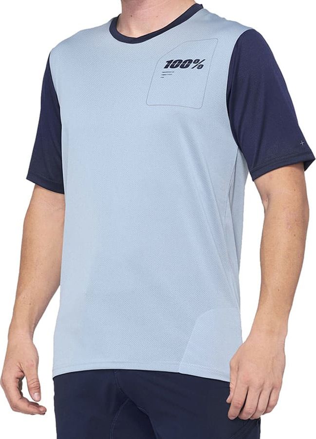 100% Koszulka męska Ridecamp Jersey light slate navy r. XL