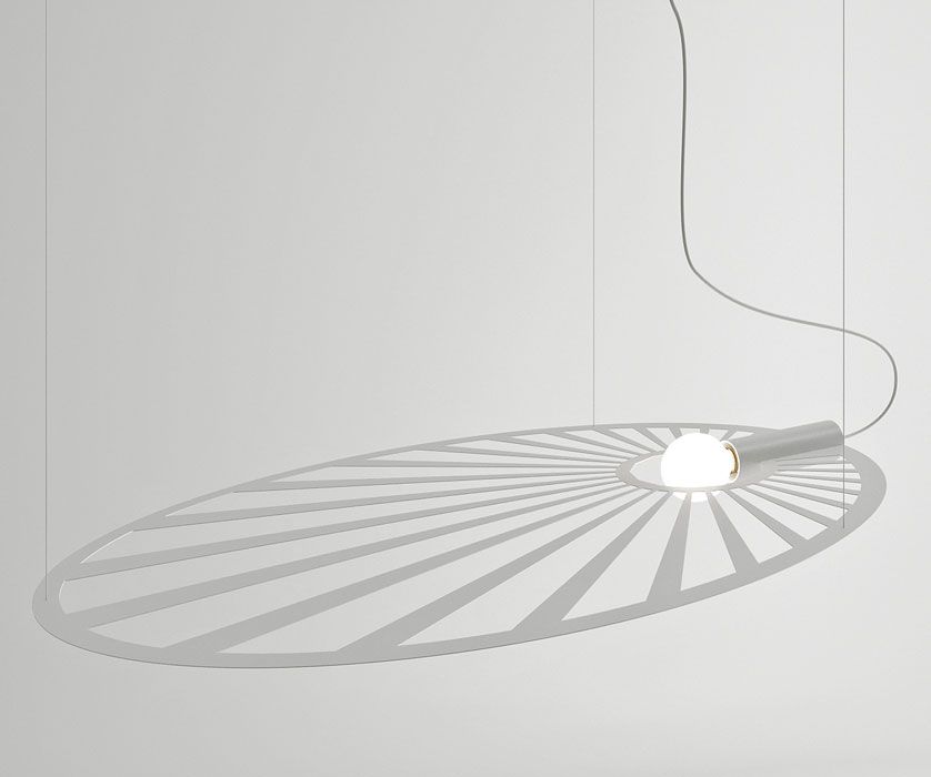 Lampa wisząca Lumes Biała industrialna lampa wisząca - EX596-Lehdes