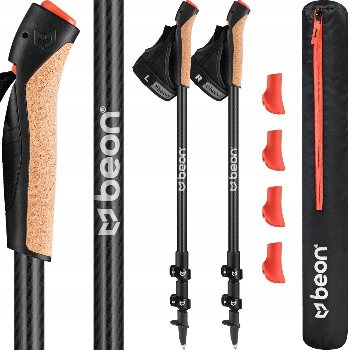 Beon Kije nordic walking Beon NX8 3k Carbon Black