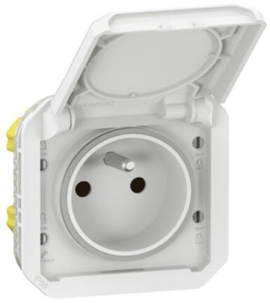 Legrand NOWE PLEXO Gniazdo 2P+Z zaciski automatyczne mechanizm 16A - 250V AC białe 069621L