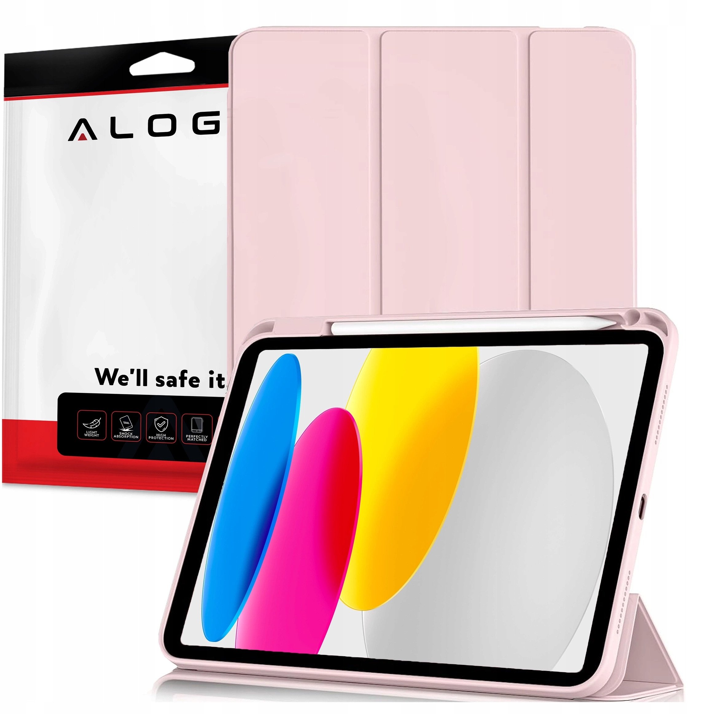 Etui Ochronne do Apple iPad 10.9" 10 Gen 2022 / iPad 11" A16 11 Gen 2025 Hybrydowe z Miejscem na Rysik, Składana Okładka z Funkc