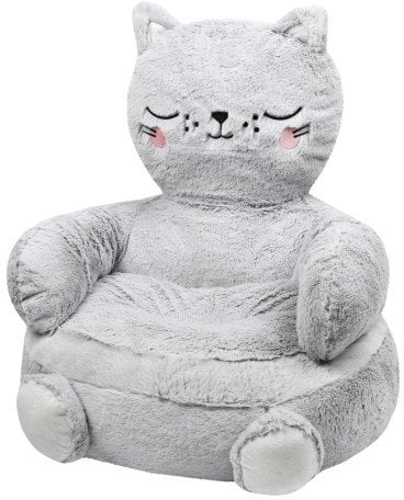 Puf do pokoju dziecięcego w kształcie kota, 45 x 45 cm