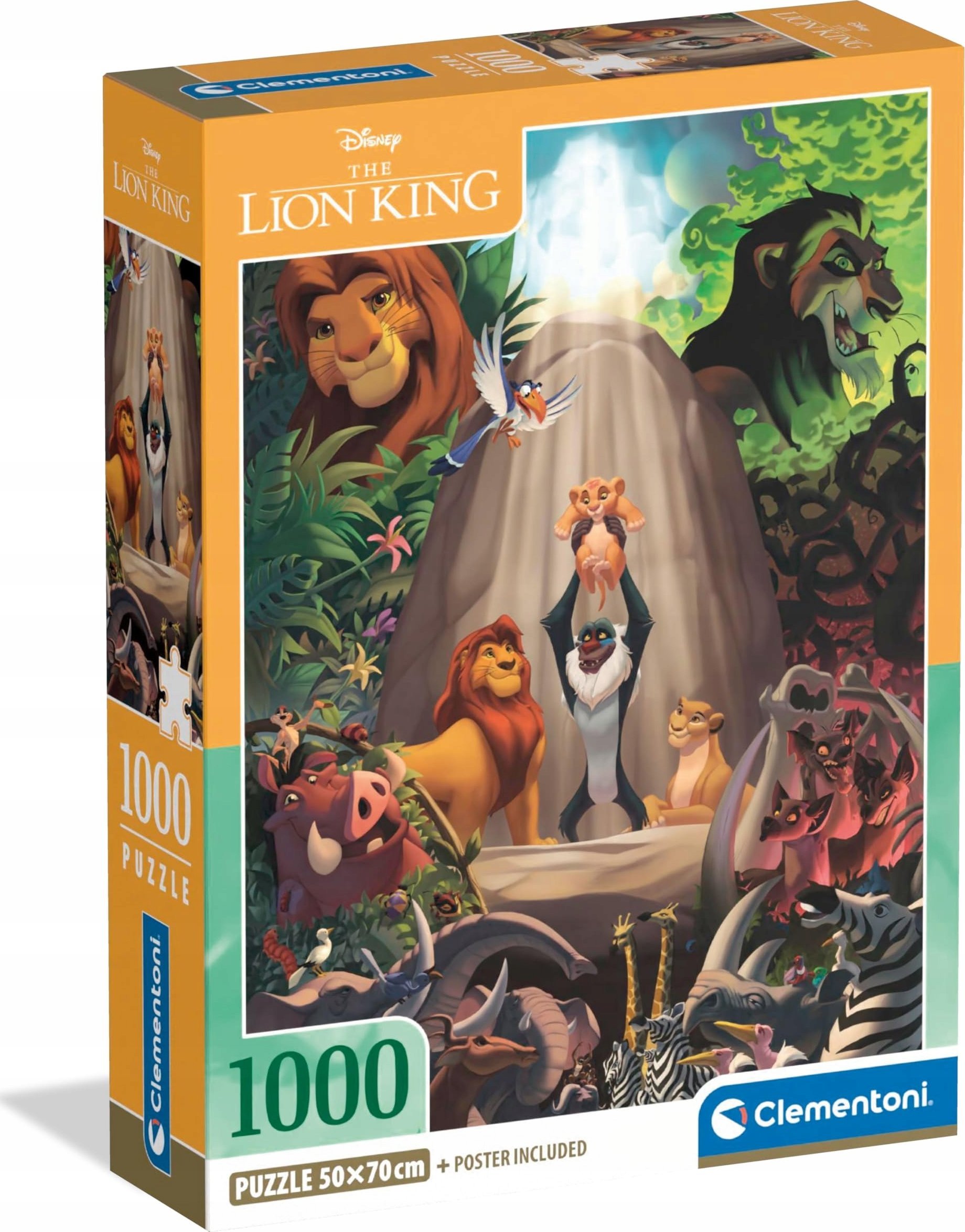 Clementoni Puzzle Compact The Lion King 1000 elementów (39902)