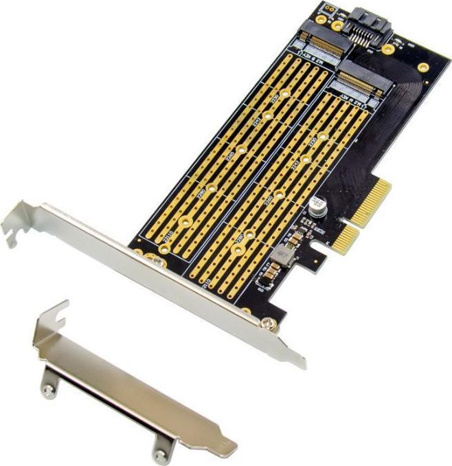 Kontroler MicroConnect PCIe x4 M.2 Key NMVe SSD Adapt