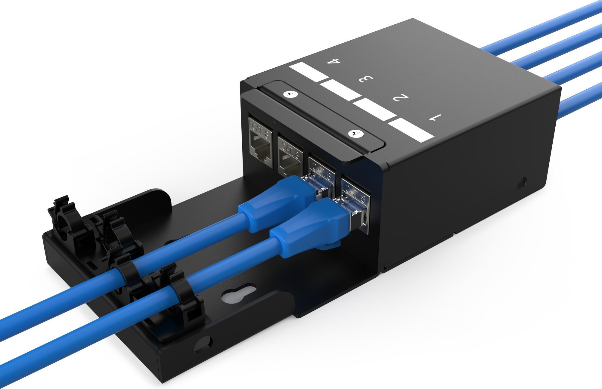 DIGITUS Konsolidierungspunkt-Box, 4 Ports Keystone-Module