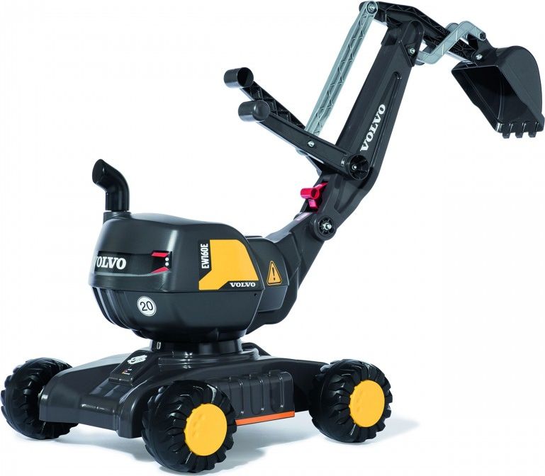 Rolly Toys Jeździk Koparka samobieżna Volvo Czarna