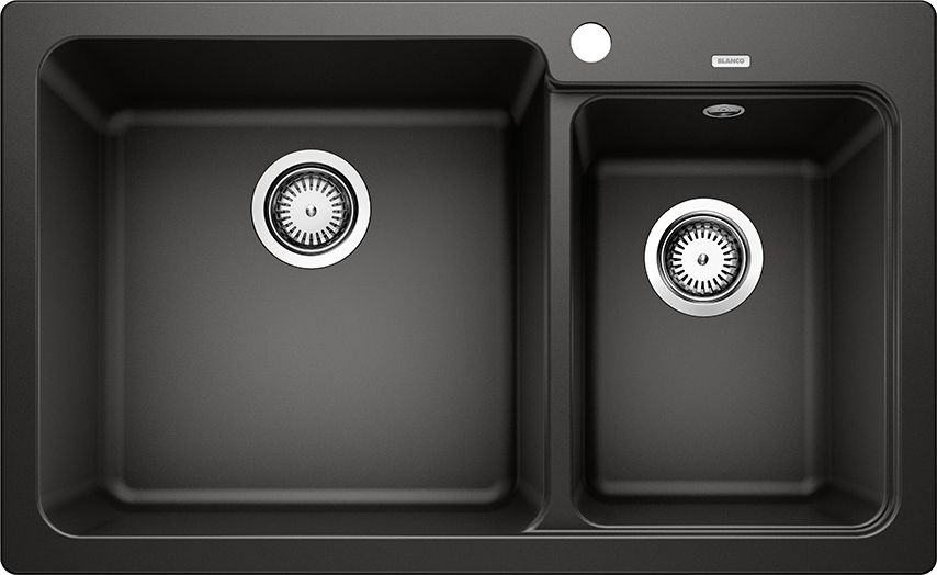 Zlewozmywak Blanco Naya 8 Silgranit czarny komora z lewej (525944)
