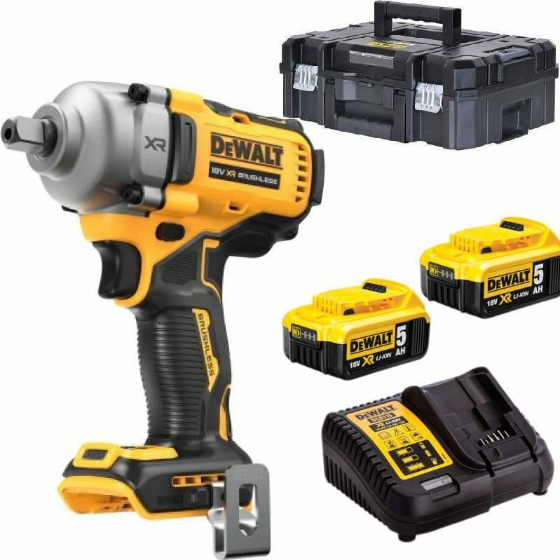 Klucz udarowy Dewalt DEWALT.KLUCZ UDAROWY 1/2" 18V 812Nm 2x5,0Ah 4-BIEGI TSTAK ZAPADKA DCF892P2T