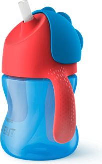 Avent Kubek / bidon niekapek ze słomką niebieski 200ml (SCF796/01)