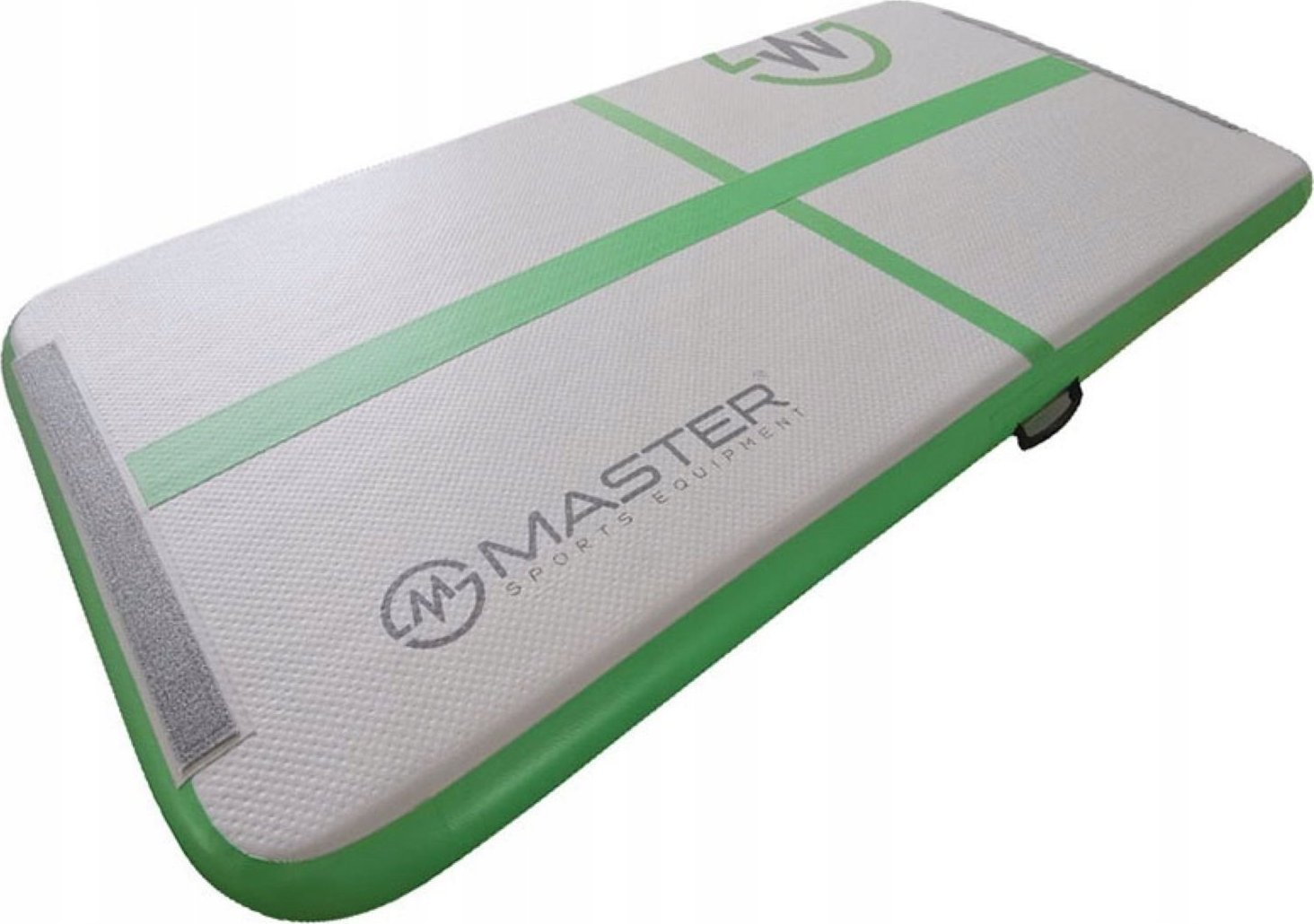 Master Dmuchany materac gimnastyczny MAS-B858 200 cm x 100 cm x 1 cm zielony