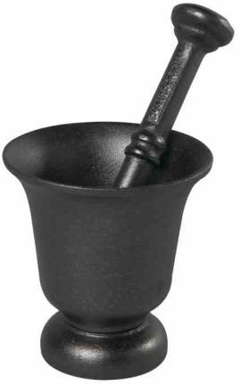 Skeppshult Moździerz żeliwny wysoki 11,5cm z tłuczkiem