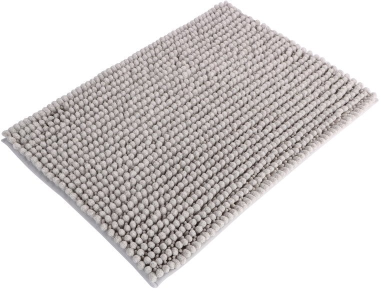 CHENILLE BATH MAT GREY 60X40 HCO-0588C