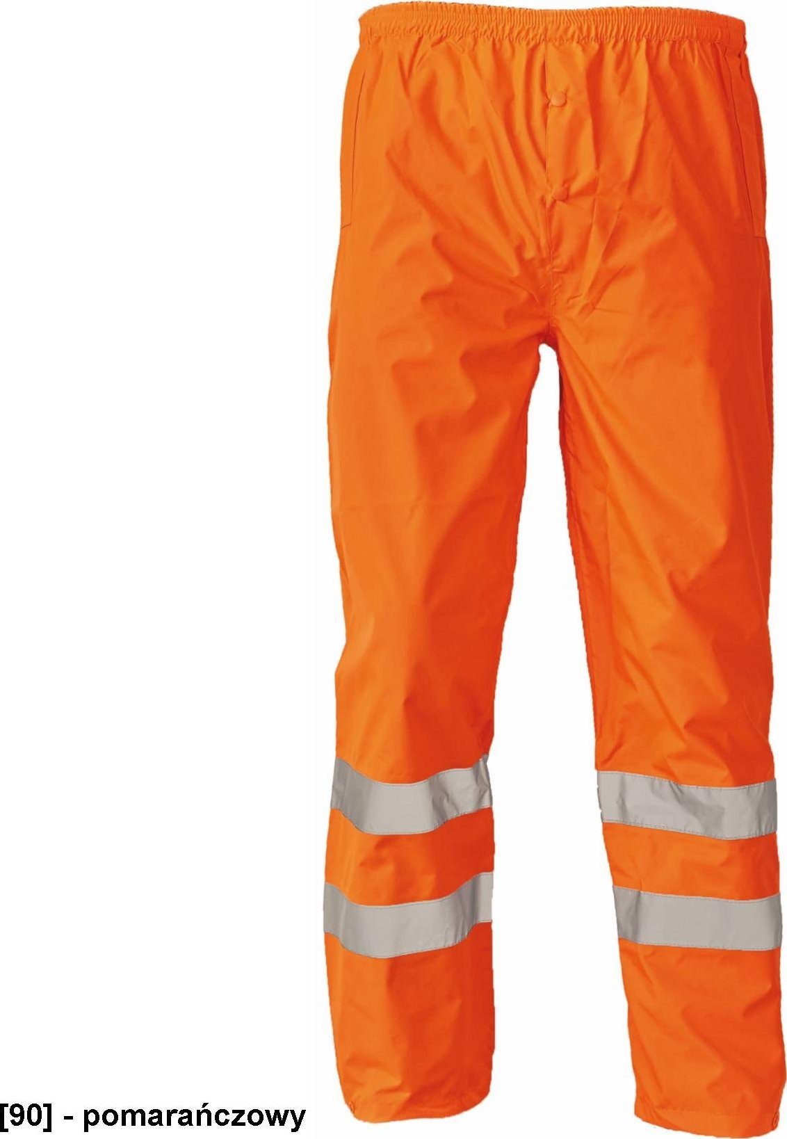 CERVA GORDON - spodnie robocze do pasa wodoodporne Hi-Vis 100% poliester/PU - pomarańczowy L