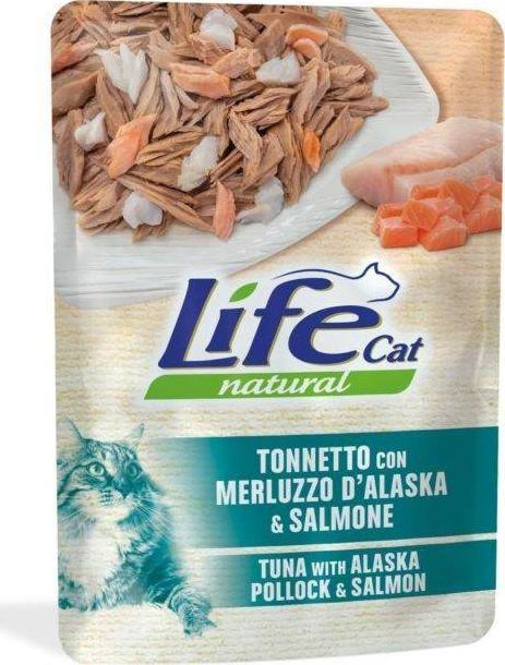 Life Pet Care Saszetka 70g Tuńczyk + Mintaj + Łosoś