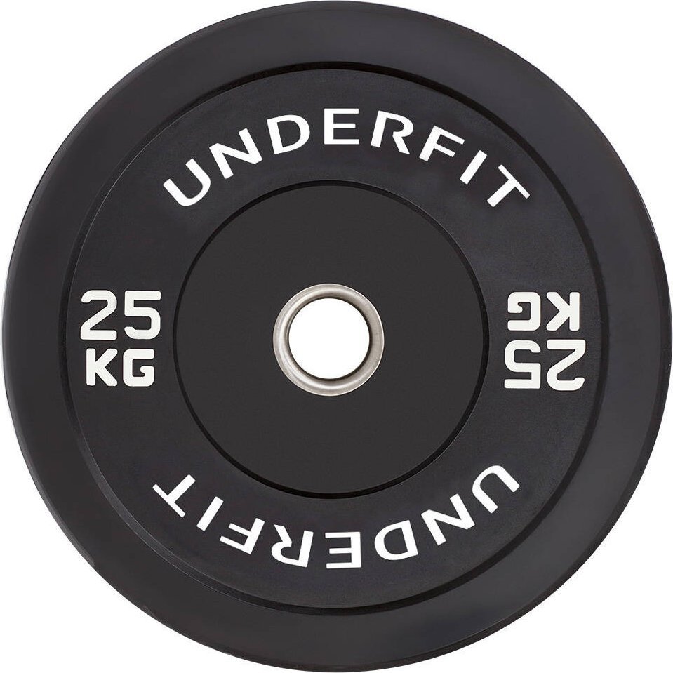 UnderFit Obciążenie olimpijskie bumper Black UNDERFIT 25 kg