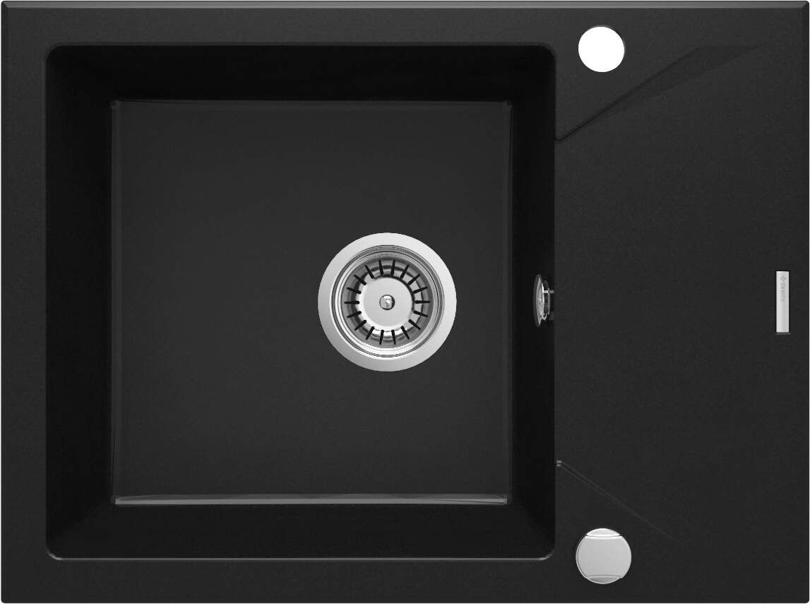 Zlewozmywak Deante Deante Evora 1-komorowy z krótkim ociekaczem - nero