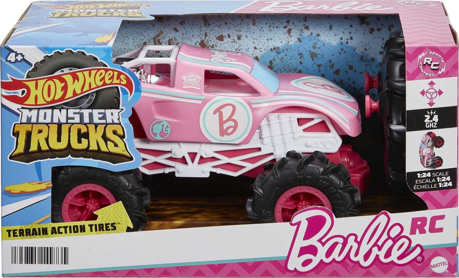 Mattel Hot Wheels Monster Truck Barbie Auto na radio Jeep 1:24 HNV02