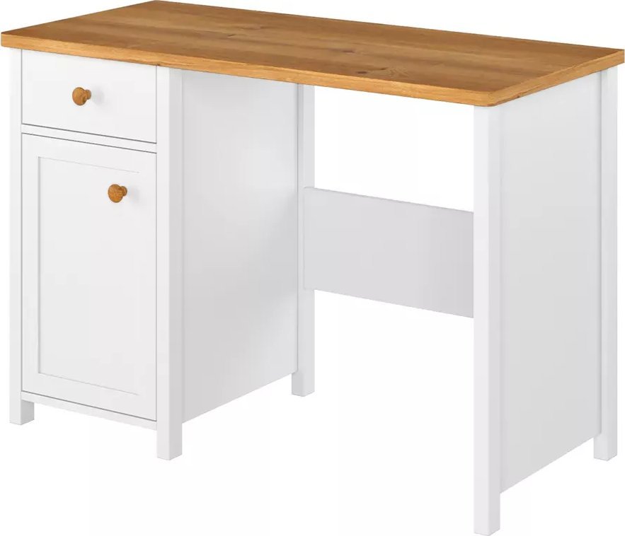 Lenart Białe biurko z szufladą - STORY SO-06