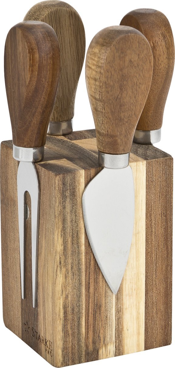 Starke pro Komplet 4 noży do sera w bloku Starke