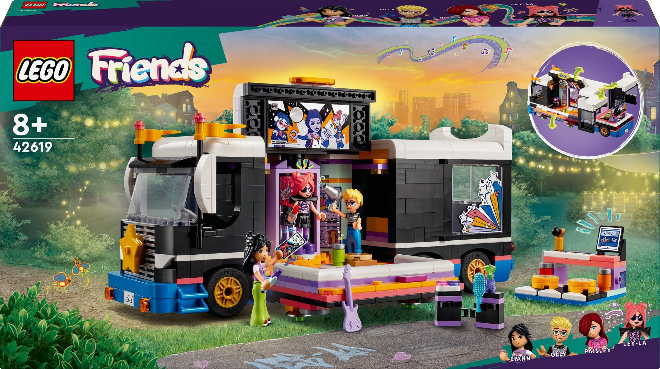 LEGO Friends Autobus koncertowy gwiazdy popu (42619)