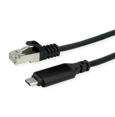 Konwerter kabla ROLINE USB 3.2 Gen 2 na Gigabit Ethernet, czarny, 1,5 m