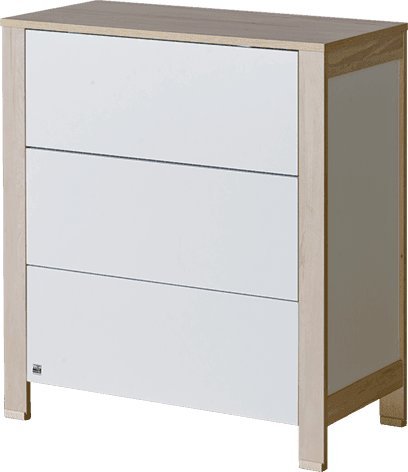 ATB Meble Komoda z trzema szufladami do pokoju dziecięcego Basic Brzoza