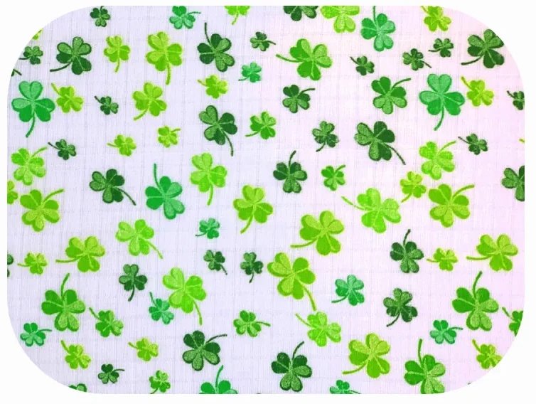 Pielucha tetra druk 70/80 Koniczyna Zielona 1 szt. 157 Ega Kids