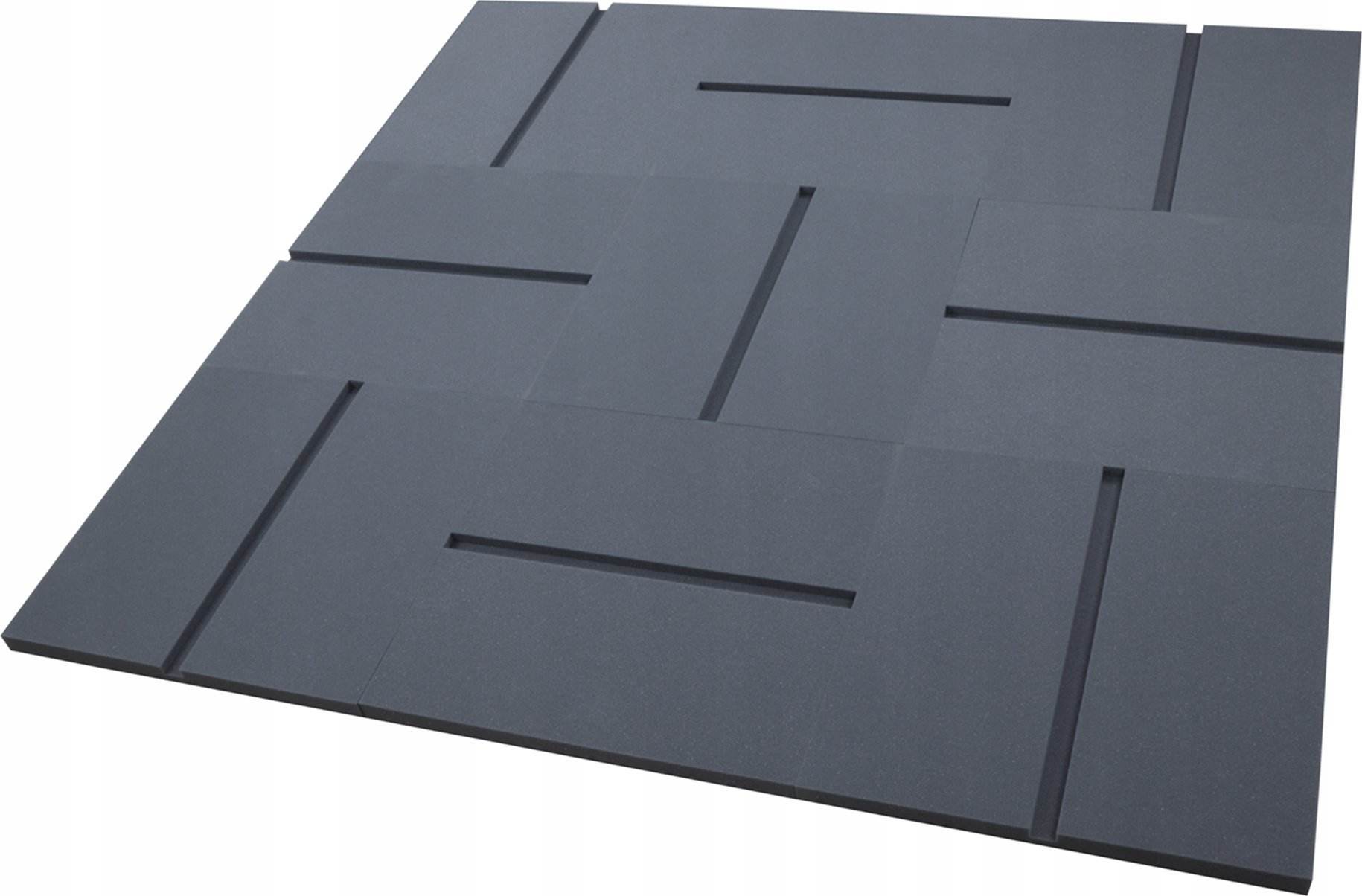 Mata akustyczna płaska kwadrat z fazą dekoracyjna idealna do studia i sali prób