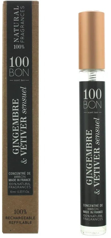 100 Bon, Gingembre & Vetiver Sensuel, Eau De Parfum, Unisex, 10 ml Unisex