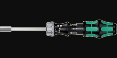 Wera Rękojeść do bitów 1/4" z grzechotką i magnesem + 6 bitów (05073660001)