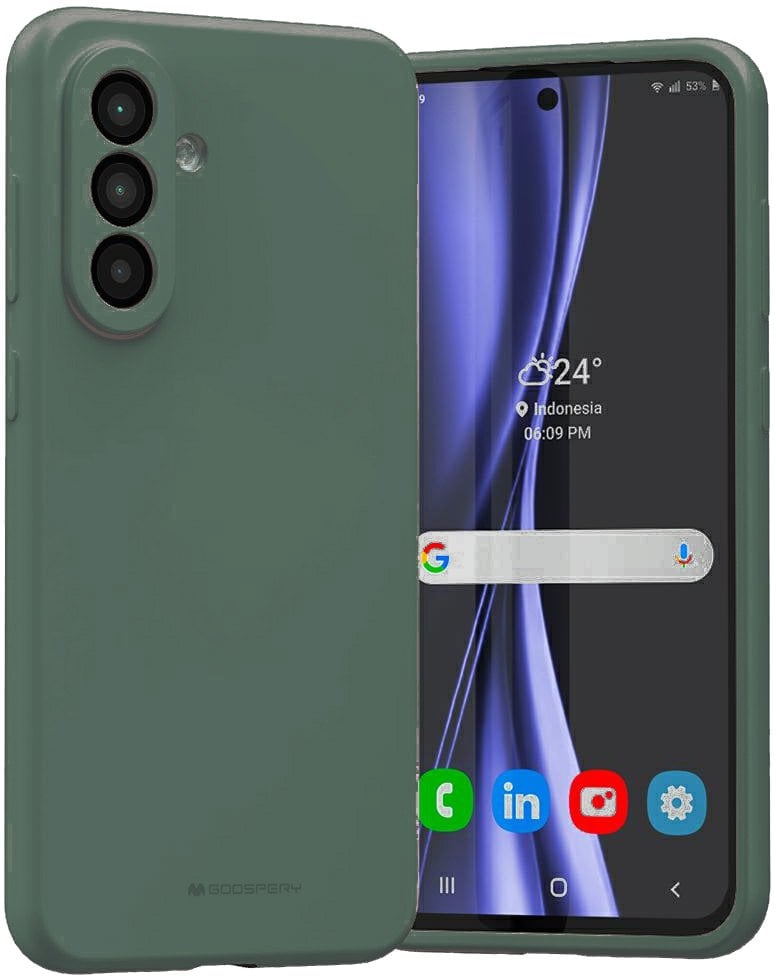 Mercury Silicone Case Samsung A17 GREEN / ZIELONY