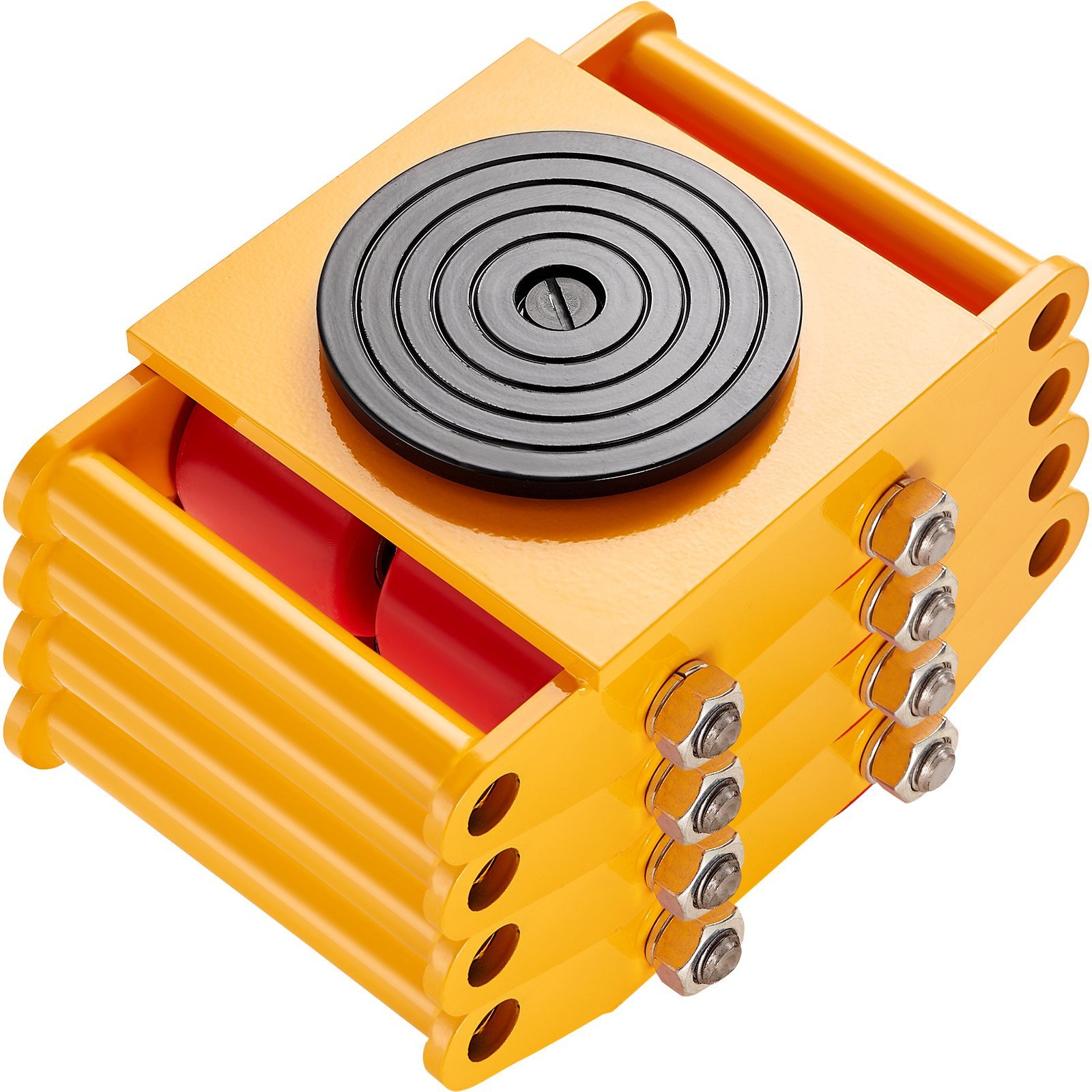 Podnośniki rolki transportowe 4szt 8T stal węglowa 4 koła PU 360 obrotu