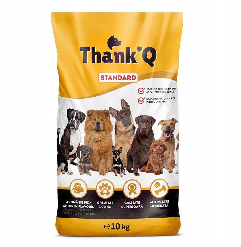 THANK'Q STANDARD smak kurczak karma dla psa 10kg