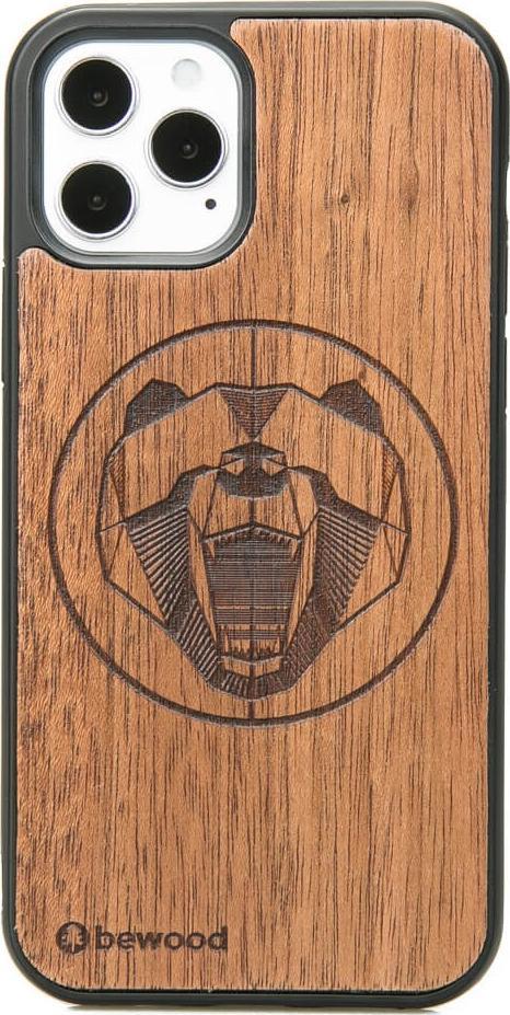 BeWood Drewniane Etui iPhone 12 / 12 Pro NIEDŹWIEDŹ MERBAU