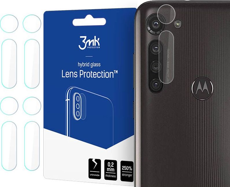 3MK SZKŁO HYBRYDOWE 3MK LENS PROTECTION MOTOROLA MOTO G8 POWER