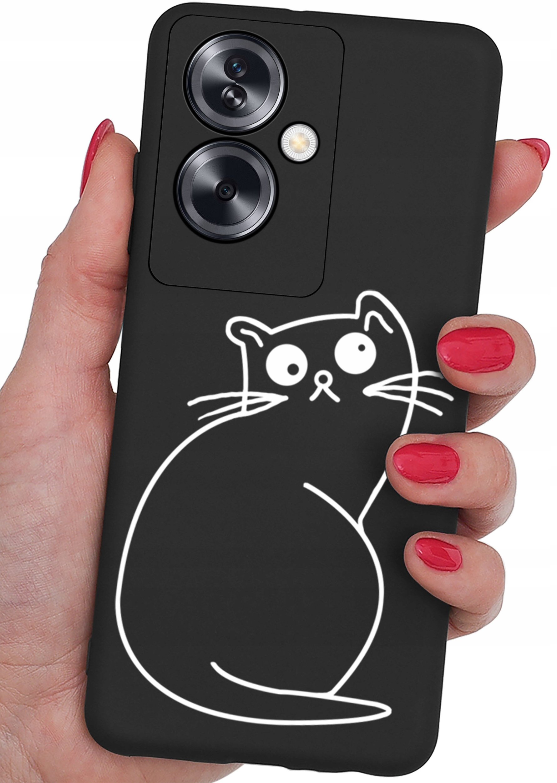 ETUI do Oppo A79 5G CASE WZORY SOFT MATT PLECKI + SZKŁO OCHRONNE 9H