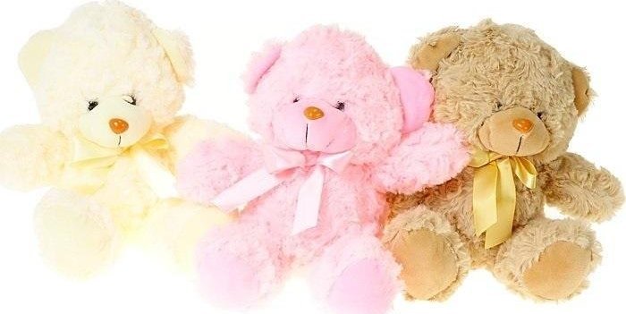 Miś pluszowy siedzący 20cm MIX