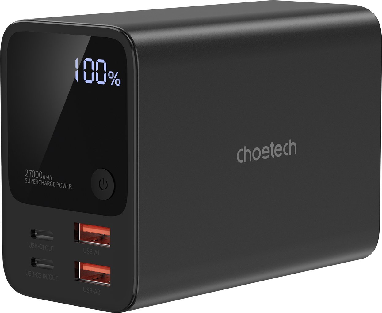 Powerbank Choetech Powerbank B635BK 2xUSB-A / 2xUSB-C 27000mAh - czarny