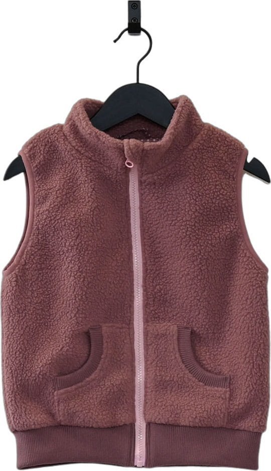 DucKsday Kamizelka z polaru dla dziewczynki Ducksday, Dark Rose, 98-104, 4 lata