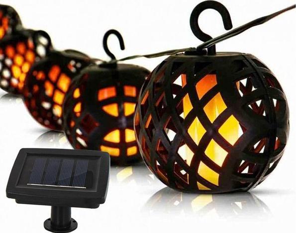 Garden King Ogrodowy łańcuch solarny LED 6 lampionów