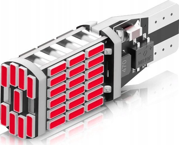 SKLEPLEDY ŻARÓWKA LED W16W T15 CZERWONA POZYCYJNA STOPU SMD