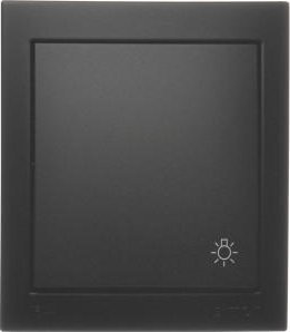 Kontakt-Simon Simon Aquaclick Przycisk światło, 10 AX, 250 V czarny ACS1/49