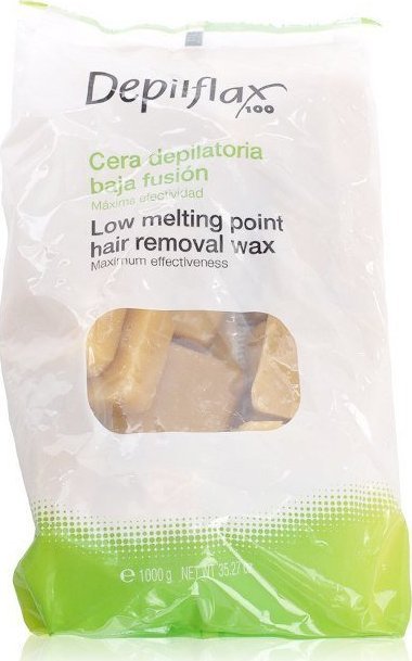 Depilflax DEPILFLAX WOSK TWARDY BEZPASKOWY DO DEPILACJI 1KG NATURALNY