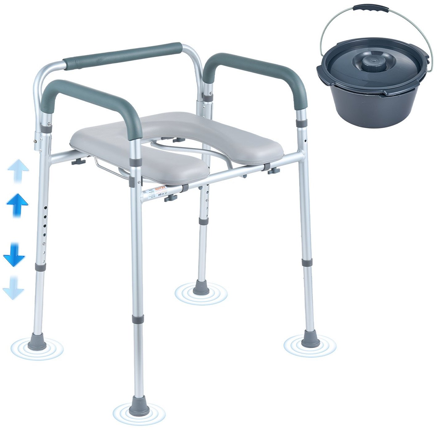 Krzesło toaletowe Sedes pomocniczy pomoc dla seniora i niepełnosprawnych