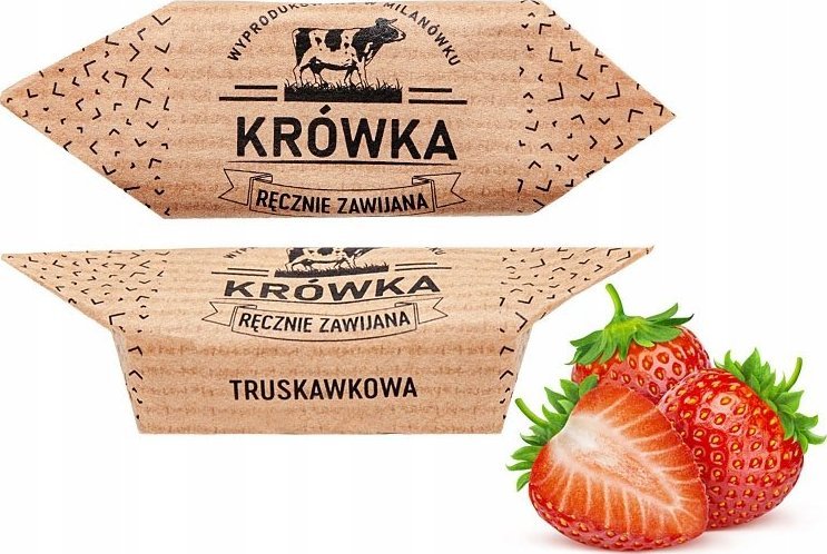 B&B Słodycze z Pomysłem Krówki ciągutki truskawkowe 5kg