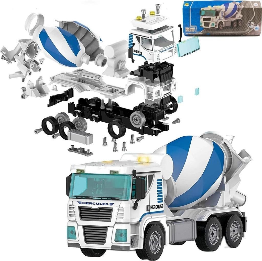 Maksik Betoniarka DIY światło dźwięk ruchome elementy 3201-1